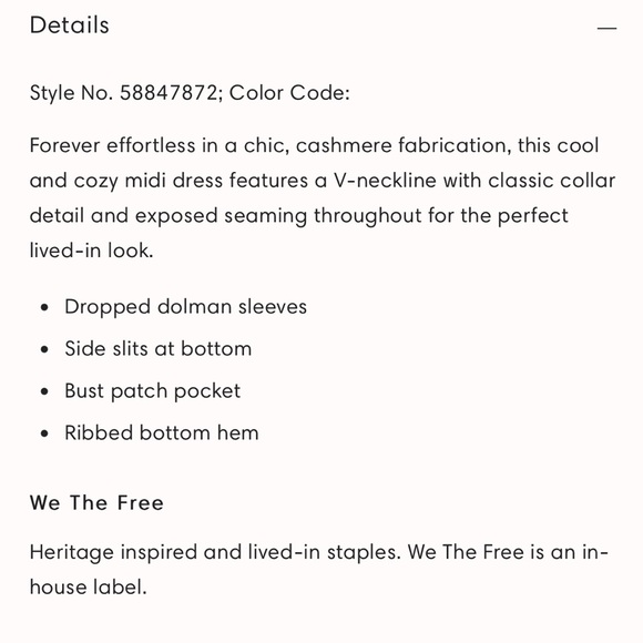 We the Free, Free People Luxe Polo Sweater Dana Midi Dress - Picture 10 of 10